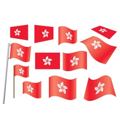 Flag of Hong Kong vector image