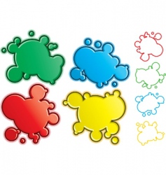 Cartoon spatters vector image