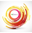 Abstract technology circle background vector image