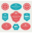 Vintage stickers and labels vector image