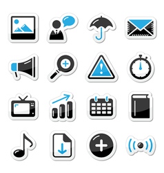 Internet website icons vector image