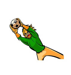 Close-up of man playing ball vector image