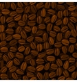 Coffee beans seamless vector image