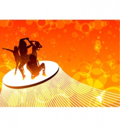 Dancing women Dancing women vector image