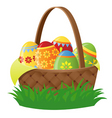 Easter basket vector image