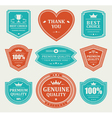 Vintage stickers and labels vector image