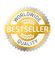 Bestseller label vector image