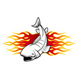 Fish tattoo vector image
