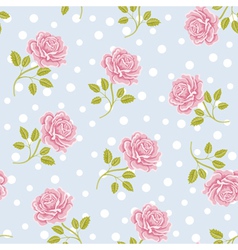 Seamless wallpaper pattern with roses vector image