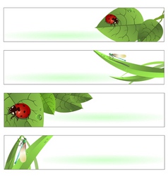 Spring banners vector image