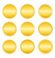 Golden Labels vector image