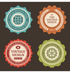 Vintage stickers and labels vector image