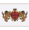 Lion crest vector image