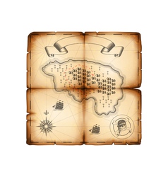 Old map vector image