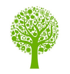 Eco tree vector image