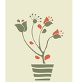 Flowerpot vector image