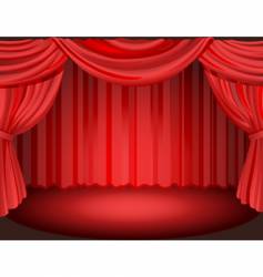 Curtain vector image
