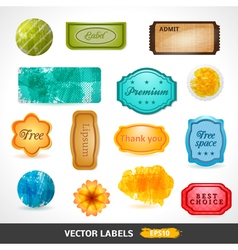 Labels vector image