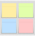 Colorful office sticker note paper isolated vector image