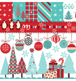 Christmas background vector image