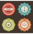 Vintage stickers and labels vector image