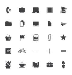 Set icons for business communication web vector image