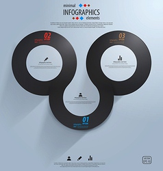 Infographics template 3 vector image
