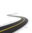 Winding road vector image