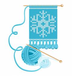 Knitting vector image