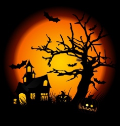 Halloween night vector image