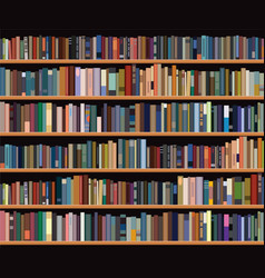 Bookshelf vector image