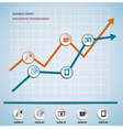 Paper chart and graph Infographics vector image