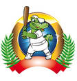 Baseball badge vector image