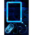Technology theme background vector image