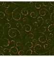 Gold floral seamless pattern vector image