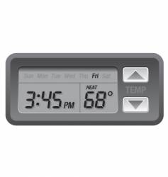 Digital thermostat vector image