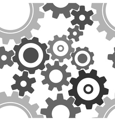 Seamless cogwheel patterns vector image