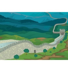 The Great Wall of China vector image