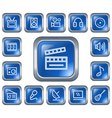 Multimedia buttons vector image