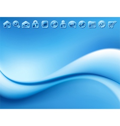 Abstract wavy background vector image