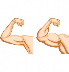 Hand before and after fitness vector image