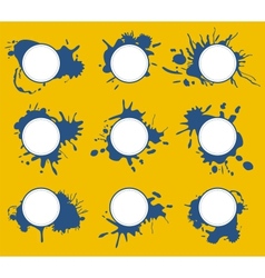 Ink Splats Frames vector image