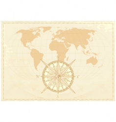 Vintage word map vector image