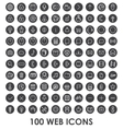 Set icons for business communication web vector image