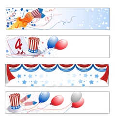 Independence day banners vector image