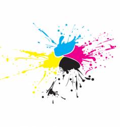 CMYK paint vector image