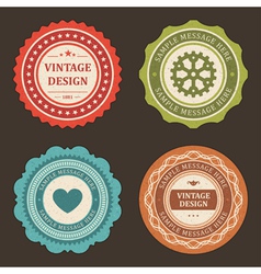 Vintage stickers and labels vector image