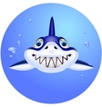 Shark head cartoon vector image