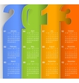 Calendar 2013 vector image