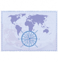 Vintage map vector image